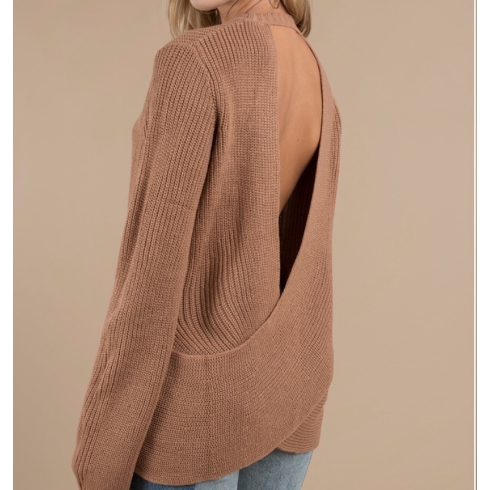 Tobi Wrap-Sweater - Open Back